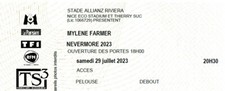  Billet concert Mylène Farmer le 29 juillet à Nice