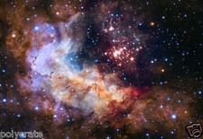 Photo Nasa - Hubble - Westerlund 2 Amas Stellaire de la Voie Lactée - Carène