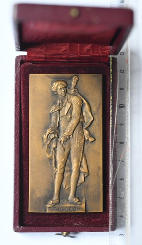 Médaille plaque bronze - en,