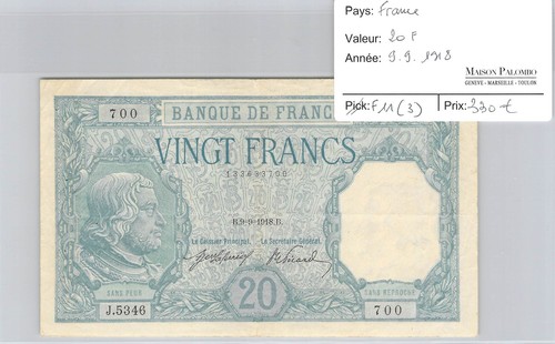 Billet france 20 - billet,