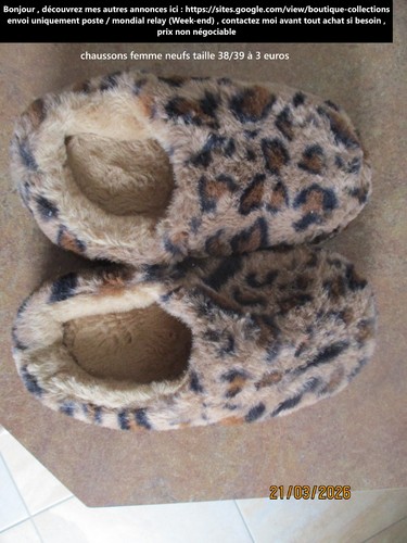 Chaussons femme neufs - neufs, taille