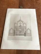 GRAVURE ANCIENNE ARCHITECTURE