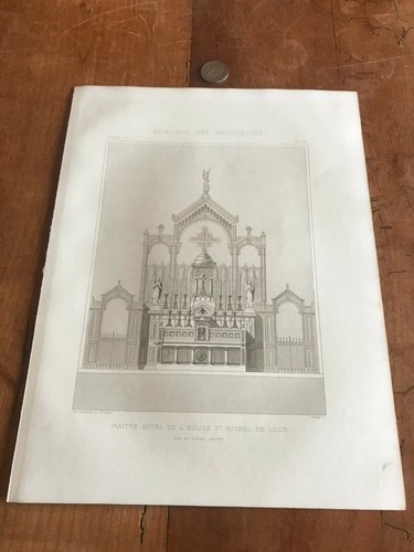 Gravure ancienne architecture - gravure,