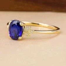 Bague de fiançailles saphir