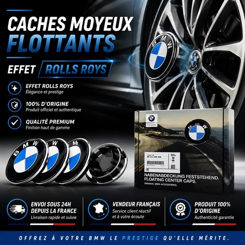 Caches moyeux flottants - moyeux, bmw