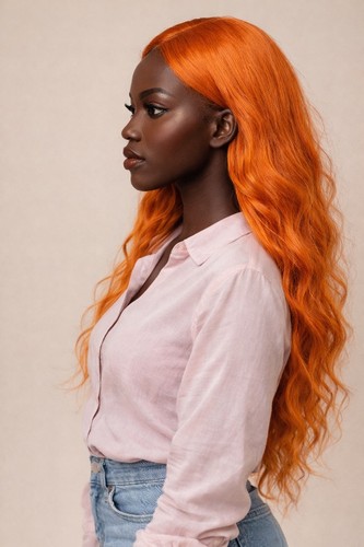 Perruque femme orange - perruque,