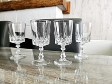 4 Verres A Vin Rouge Cristal