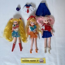 Sailor Moon Mini Collection 3 pièces poupée Bandai 1995 Chibiusa Venus avec...