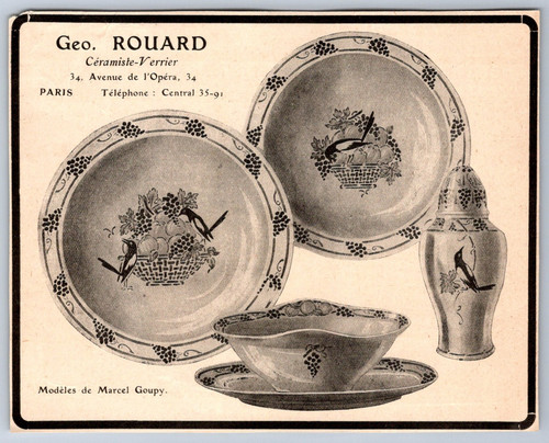 1920 geo rouard céramiste - 1920's,