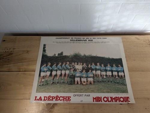 Poster rugby xiii villeneuve - rugby,