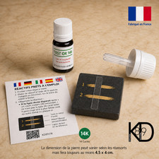 Test or acide 14K flacon à