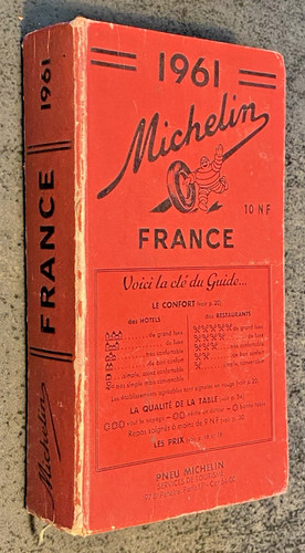 Guide michelin rouge - michelin, 1961