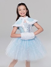NEW FIGURE ICE SKATING BATON TWIRLING HOLIDAY COSTUME CHRISTMAS WINTER 