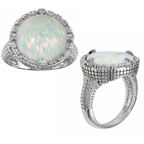 Bague halo ronde argent - ronde, en