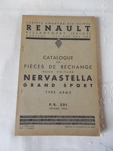 Ancien catalogue pièces de - de,