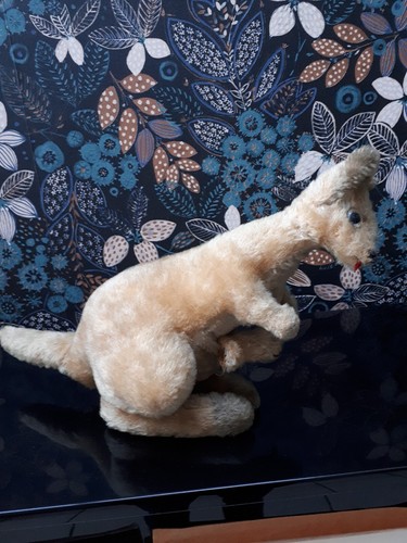 Peluche ancienne kangourou - peluche, ancienne.