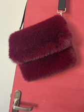 Sac Fourrure Neuf Bordeaux 