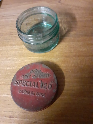 Rare ancien petit pot verre - ancien, en