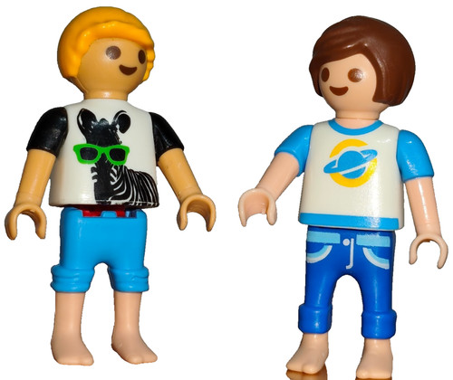 Playmobil figurines enfants - x2,