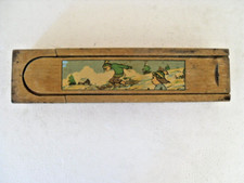 Ancien plumier bois vintage