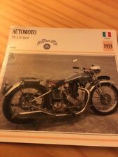 Automoto 500 A30 sport 1933 Carte moto Collection Atlas