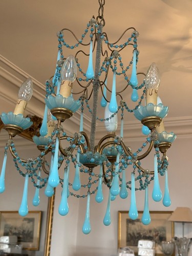 Lustre opaline bleu 6 - lustre,