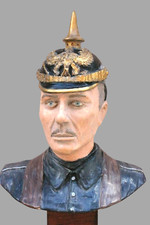 Buste sur socle d'un Soldat