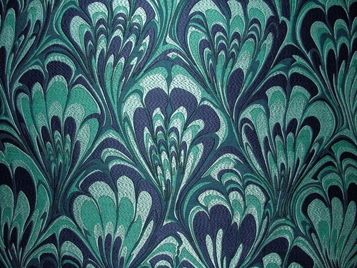 Art déco luxoria bleu - bleu, saphir