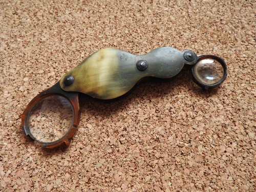 Ancienne loupe double verre - ancienne,