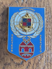 Insigne FORPRONU 9° DIMA Secteur SARAJEVO   /   J Balme   /O205