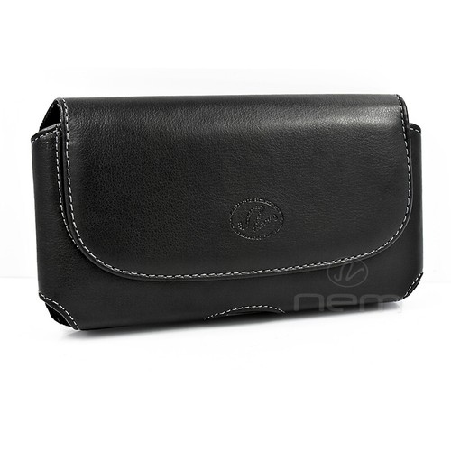 Wider horizontal leather pouch - horizontal,