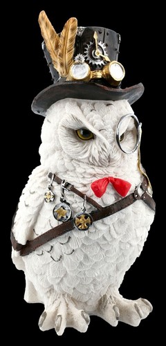 Figurine hibou steampunk eulen - figurine,