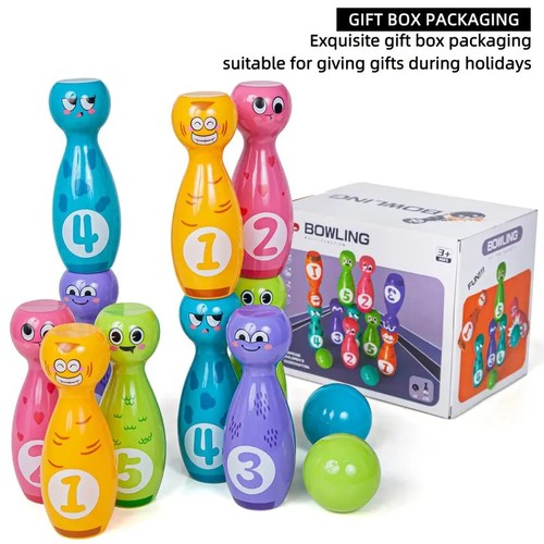 Wooden cartoon bowling - wooden, 10