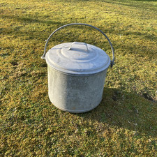 Chaudron bassine baignoire zinc galva ancien jardiniere Déco jardin Métal Vasque