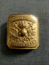 Ancienne Boucle De Ceinturon De Pompier