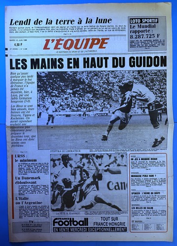 Football equipe 06 1986 - l'equipe, 10/06/1986