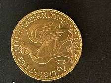 20 francs or marianne coq 1910