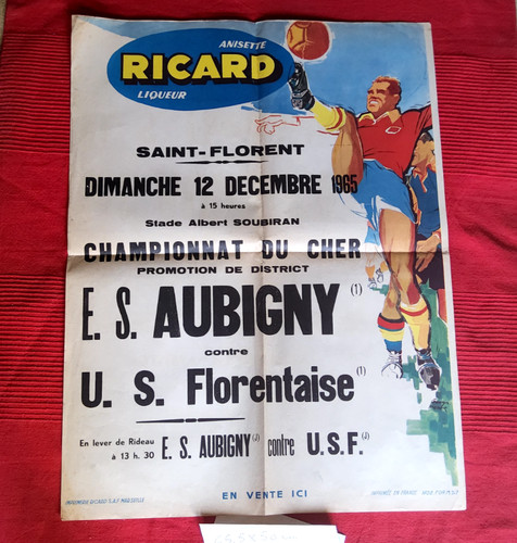 Ancienne authentique affiche - ancienne,