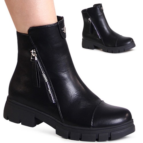 Bottes talons plates - À, pour