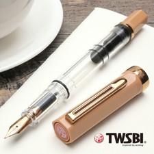 Stylo plume TWSBI ECO Cafe Rose Gold Transparent Body Squeleton