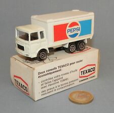 Majorette Promo Texaco 1980 : Saviem Camion Distributeur Pepsi Cola (Version BE)