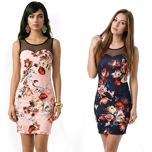 Robe courte élastique - robe,