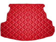 Matelassé Cuir éco ROUGE Tapis coffre pour Mazda 6 berline 2002-2007