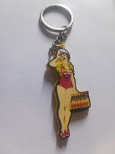 Porte-clé PIN-UP Boisson BERGER Keychain vintage 90'