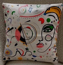 Housses de Coussins "Élégance Féminine" – 40x40 cm, Fait Main