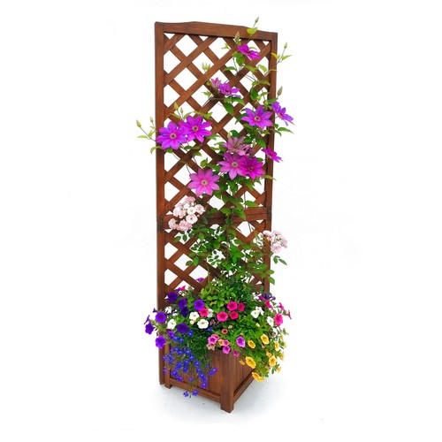 Jardinière bois bac jardin - jardinière,