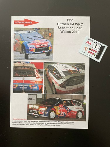Decals citroen c4 - 1/43,