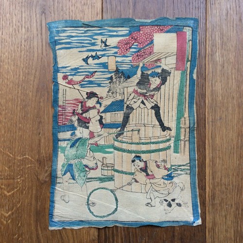 Estampe japonaise ancienne - estampe,