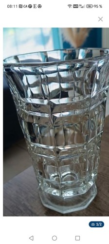 Vase verre transparent à - en,