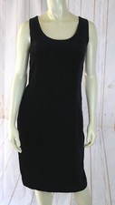 Louis Feraud Dress 12 (fits like 2-4) Vintage Runs Small Black Velvet Sheath 